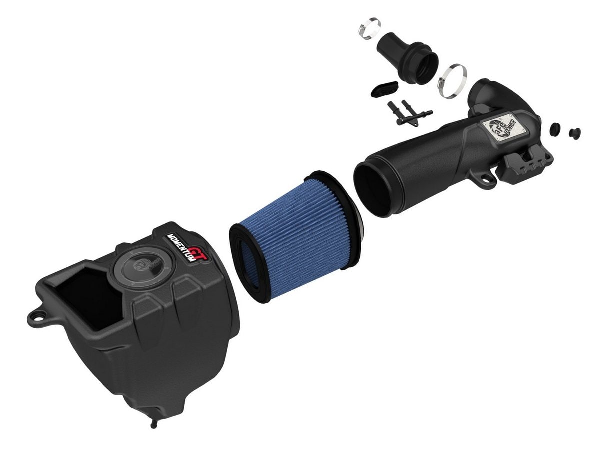 Система холодного впуска Momentum GT, с фильтром Pro 5R для Jeep Wrangler 4xe (JL) 2024–2025 L4-2.0L (t) Hybrid, AFE Power — фото 2