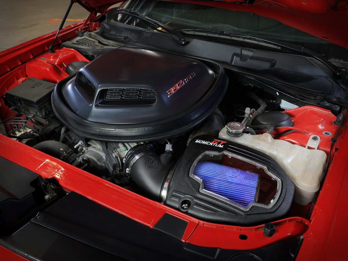 Система холодного впуска Momentum GT, с фильтром Pro 5R для Dodge Challenger 2011–2023 V8-6.4L W/ Shaker Hood, AFE Power — фото 3