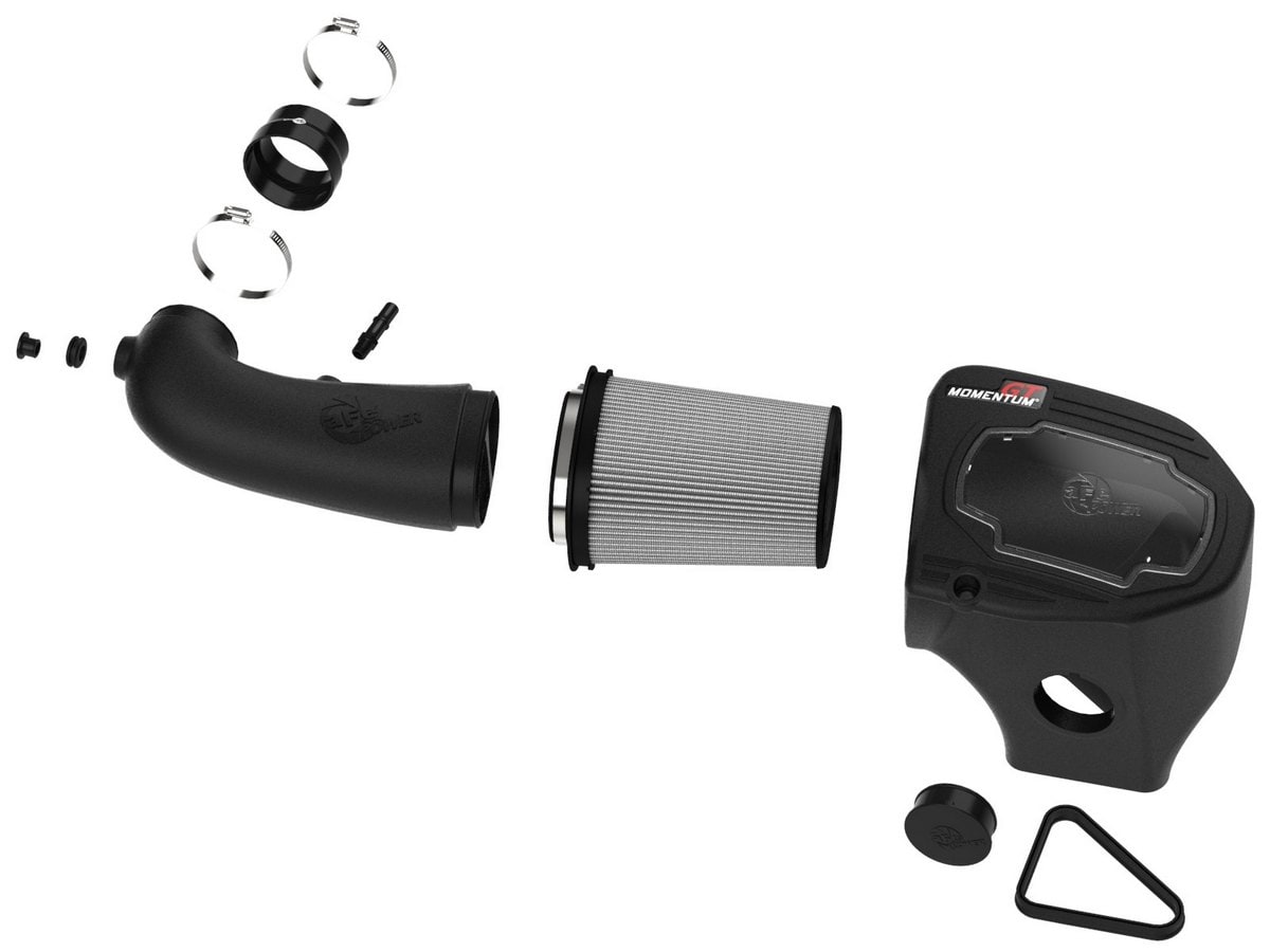 Система холодного впуска Momentum GT, с фильтром Pro DRY S для Dodge Challenger 2011–2023 V8-5.7L w/ Shaker Hood, AFE Power — фото 2