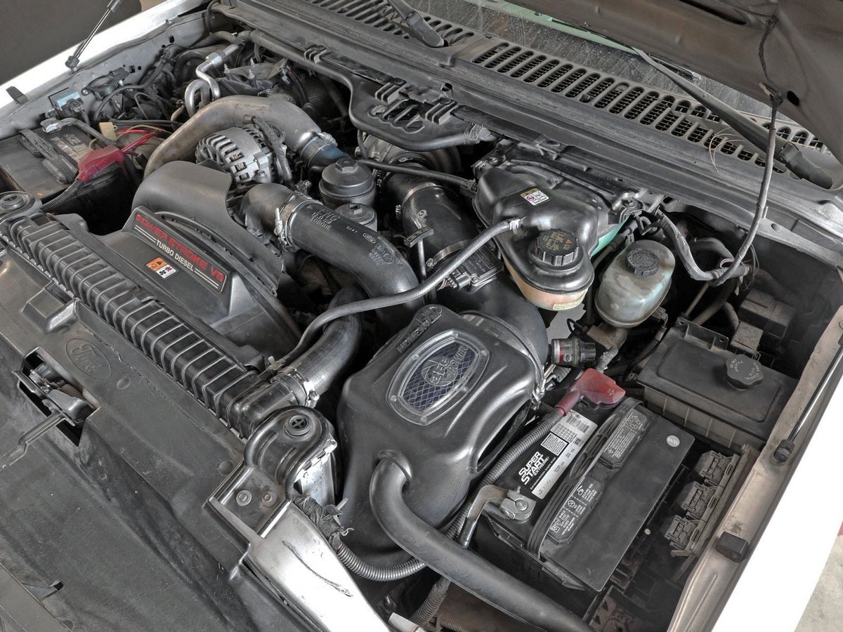 Система холодного впуска Momentum HD, с фильтром Pro 10R для Ford Diesel Trucks 2003–2007 V8-6.0L (td), AFE Power — фото 3