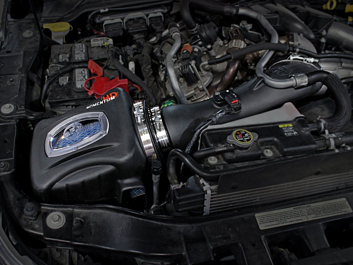 Система холодного впуска Momentum HD, с фильтром Pro 10R для Ford Diesel Trucks 2011–2016 V8-6.7L (td), AFE Power — фото 3