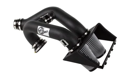Система холодного впуска Rapid Induction Dual 3-1/2 IN, с фильтром Pro DRY S, два патрубка 88,9 мм (3,5 дюйма) для Ford F-150 EcoBoost 2011 V6-3.5L (tt), AFE Power — фото 1