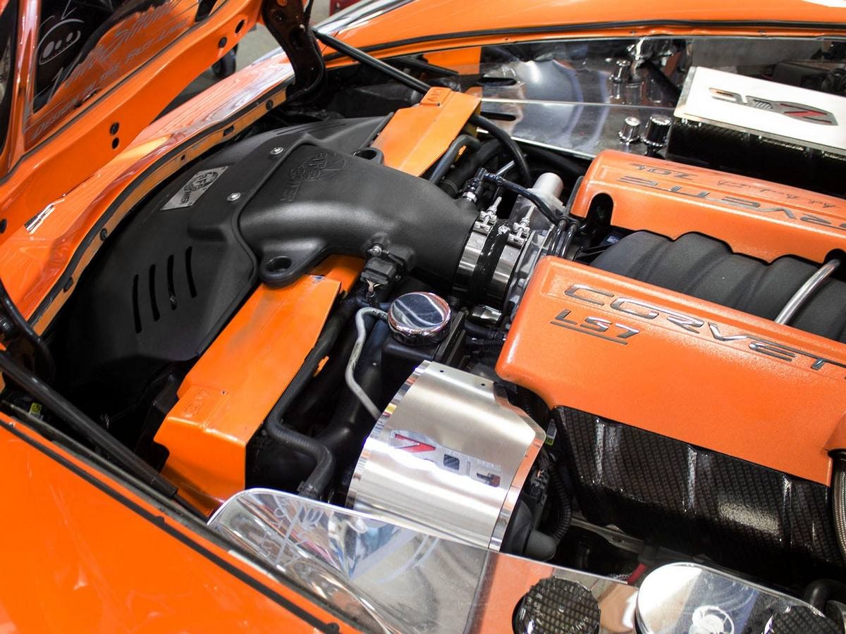 Система холодного впуска Magnum FORCE Stage-2, с фильтром Pro DRY S для Chevrolet Corvette (C6) 2008–2013 V8-6.2L (LS3)/ Z06 2006–2013 V8-7.0L (LS7), AFE Power — фото 2
