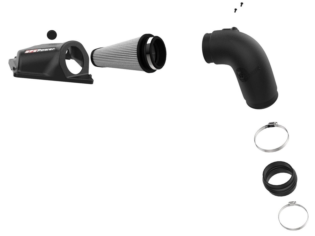 Система холодного впуска Rapid Induction, с фильтром Pro DRY S, чёрное исполнение для BMW 140i/M240i (F22) 340i (F30)/440i (F32) 2016–2020 L6-3.0L (t) B58, AFE Power — фото 2