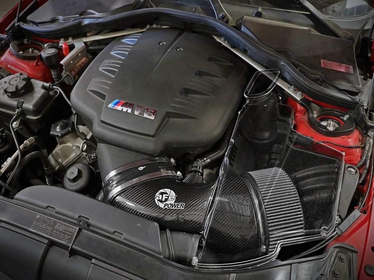 Система холодного впуска Magnum FORCE Stage-2 из углепластика, с фильтром Pro DRY S для BMW M3 (E9X) 2008–2013 V8-4.0L (S65), AFE Power — фото 2