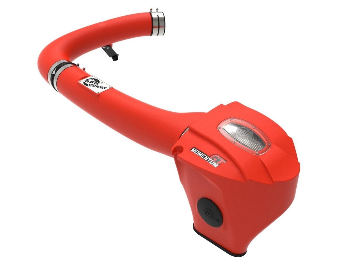 Система холодного впуска Momentum GT Red Edition, с фильтром Pro DRY S для Dodge Challenger/Charger/Chrysler 300 2011–2023 V6-3.6L, AFE Power — фото 1