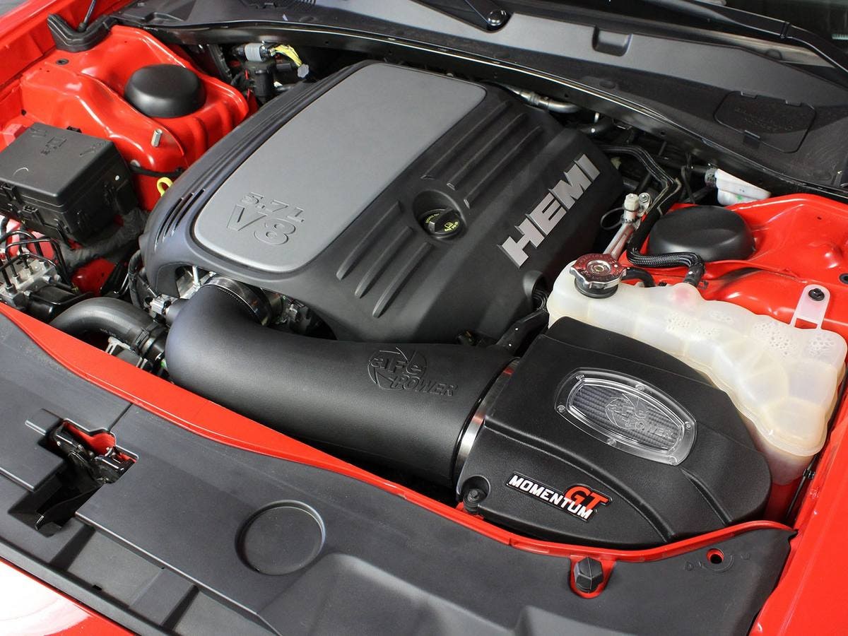 Система холодного впуска Momentum GT, с фильтром Pro DRY S для Dodge Challenger/Charger R/T 2011–2023 V8-5.7L HEMI, AFE Power — фото 2