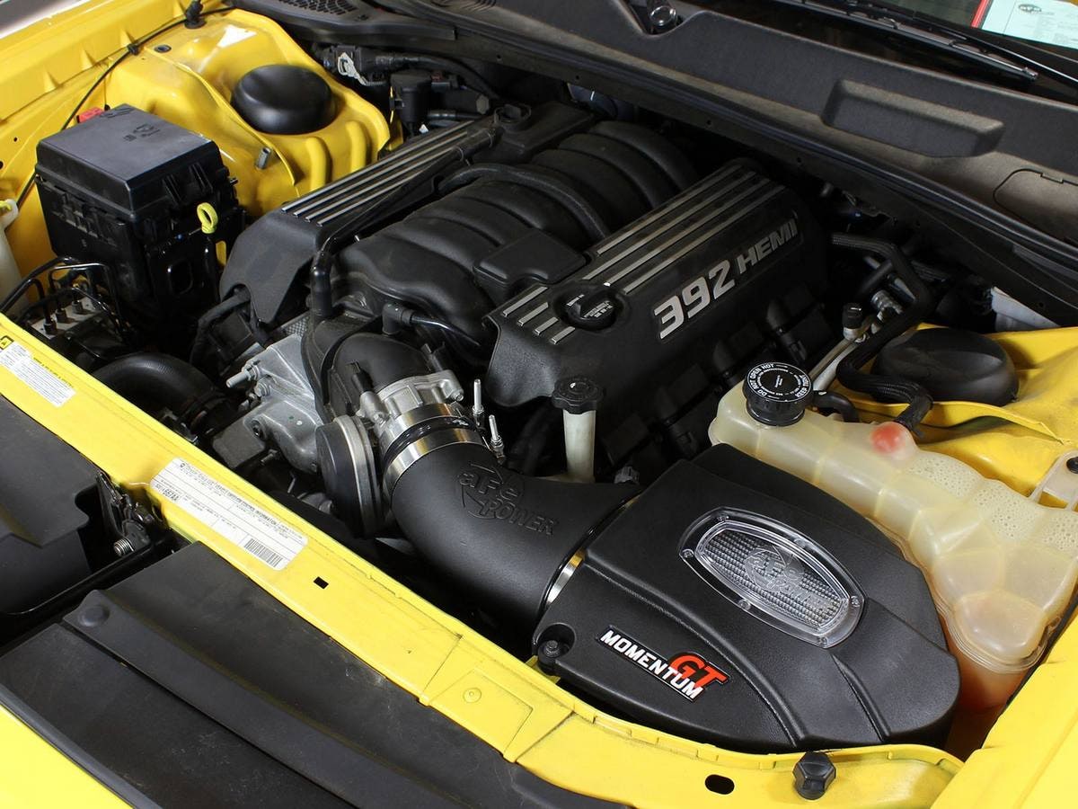 Система холодного впуска Momentum GT, с фильтром Pro DRY S для Dodge Challenger/Charger/Chrysler 300 SRT8/SRT 2011–2023 V8-6.4L HEMI, AFE Power — фото 3