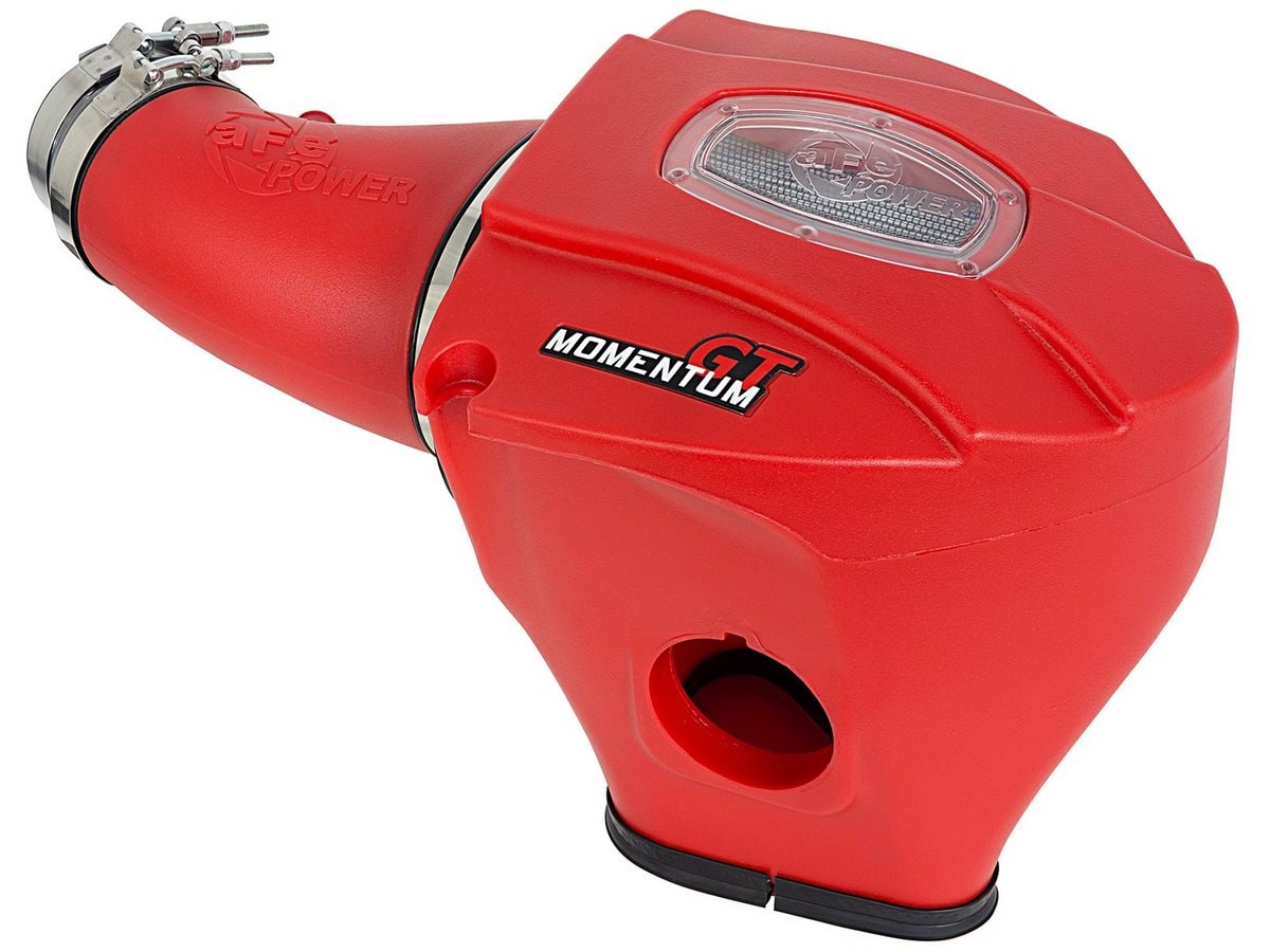 Система холодного впуска Momentum GT Red Edition, с фильтром Pro DRY S для Dodge Challenger/Charger/Chrysler 300 SRT8/SRT 2011–2023 V8-6.4L HEMI, AFE Power — фото 1