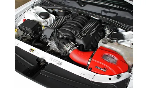 Система холодного впуска Momentum GT Red Edition, с фильтром Pro DRY S для Dodge Challenger/Charger/Chrysler 300 SRT8/SRT 2011–2023 V8-6.4L HEMI, AFE Power — фото 3