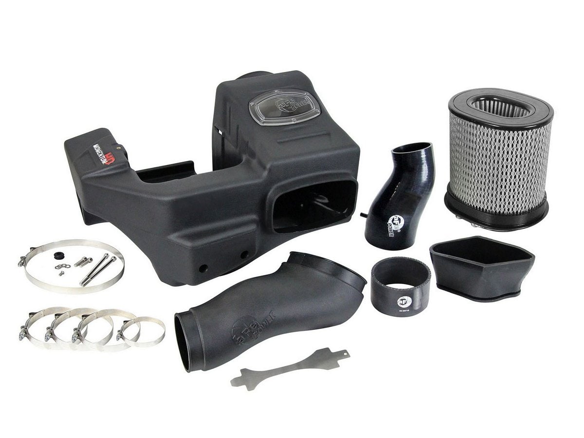 Система холодного впуска Momentum HD, с фильтром Pro DRY S для Ford Diesel Trucks 1999–2003 V8-7.3L (td), AFE Power — фото 3