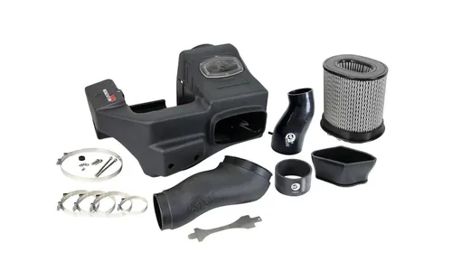 Система холодного впуска Momentum HD, с фильтром Pro DRY S для Ford Diesel Trucks 1999–2003 V8-7.3L (td), AFE Power — фото 3
