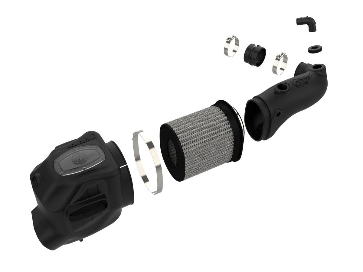 Система холодного впуска Momentum HD, с фильтром Pro DRY S для Ford Diesel Trucks 2008–2010 V8-6.4L (td), AFE Power — фото 2