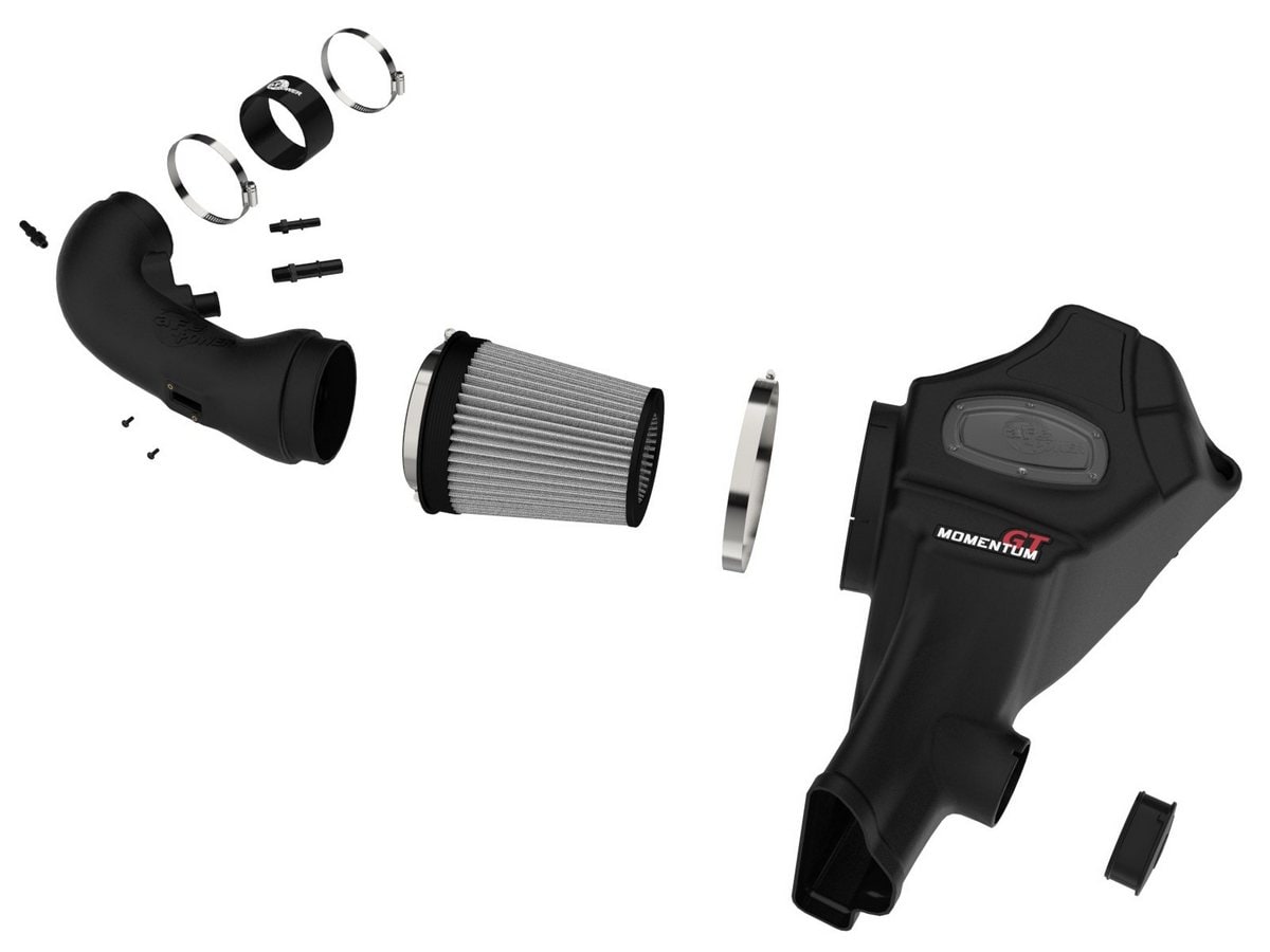 Система холодного впуска Momentum GT, с фильтром Pro DRY S для Ford Mustang GT 2015–2017 V8-5.0L, AFE Power — фото 2