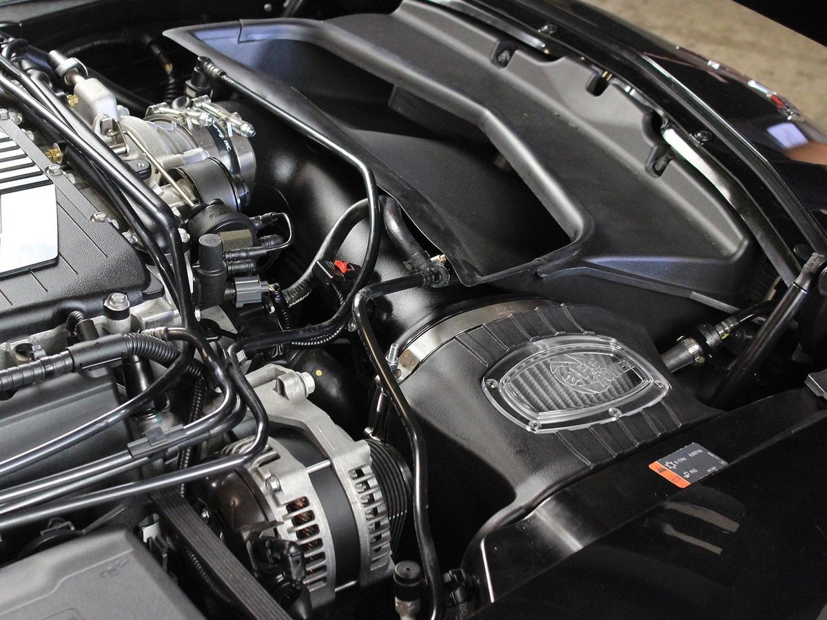 Система холодного впуска Momentum, с фильтром Pro DRY S для Chevrolet Corvette Z06 (C7) 2015–2019 V8-6.2L (sc), AFE Power — фото 2