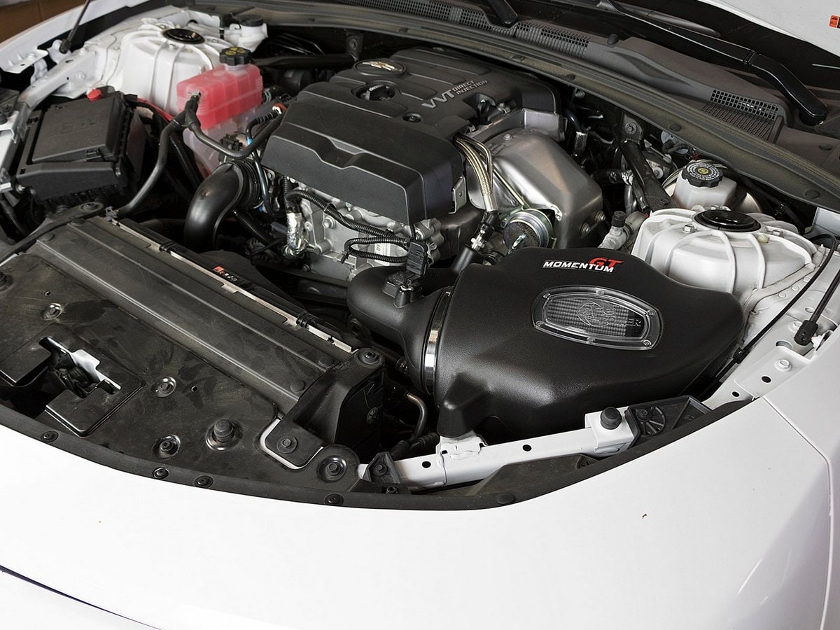 Система холодного впуска Momentum GT, с фильтром Pro DRY S для Chevrolet Camaro 2016–2023 L4-2.0L (t), AFE Power — фото 2