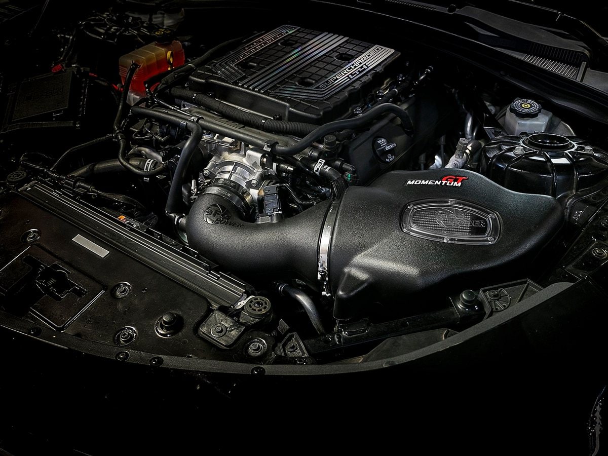 Система холодного впуска Momentum GT, с фильтром Pro DRY S для Chevrolet Camaro ZL1 2017–2024 V8-6.2L (sc), AFE Power — фото 3