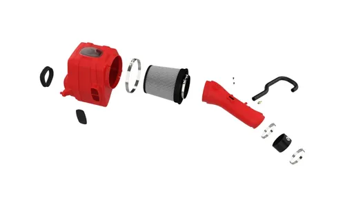 Система холодного впуска Momentum GT Red Edition, с фильтром Pro DRY S для Toyota Tundra 2007–2021/Sequoia 2008–2022 V8-4.6L/5.7L, AFE Power — фото 2