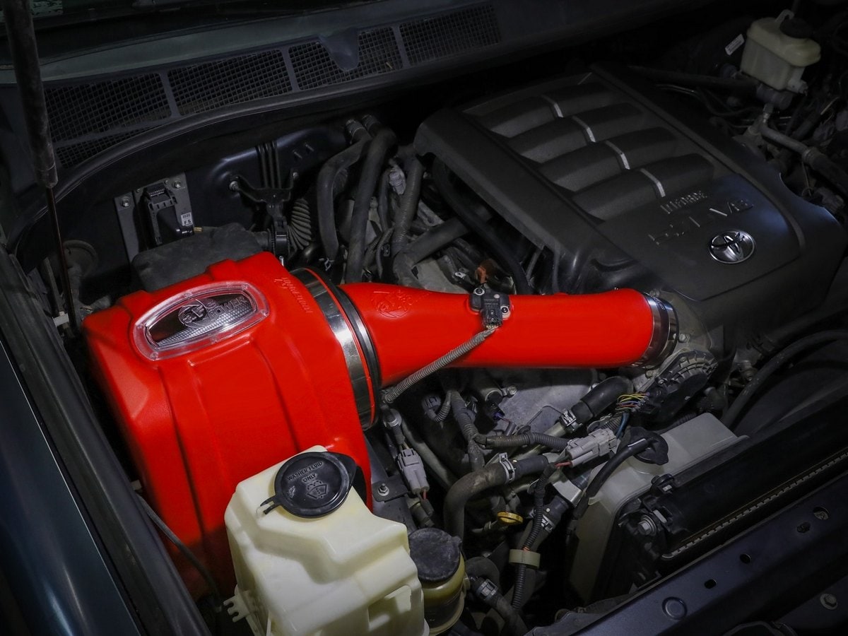 Система холодного впуска Momentum GT Red Edition, с фильтром Pro DRY S для Toyota Tundra 2007–2021/Sequoia 2008–2022 V8-4.6L/5.7L, AFE Power — фото 3