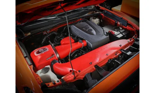 Система холодного впуска Momentum GT Red Edition, с фильтром Pro DRY S для Toyota Tacoma 2016–2023 V6-3.5L, AFE Power — фото 3