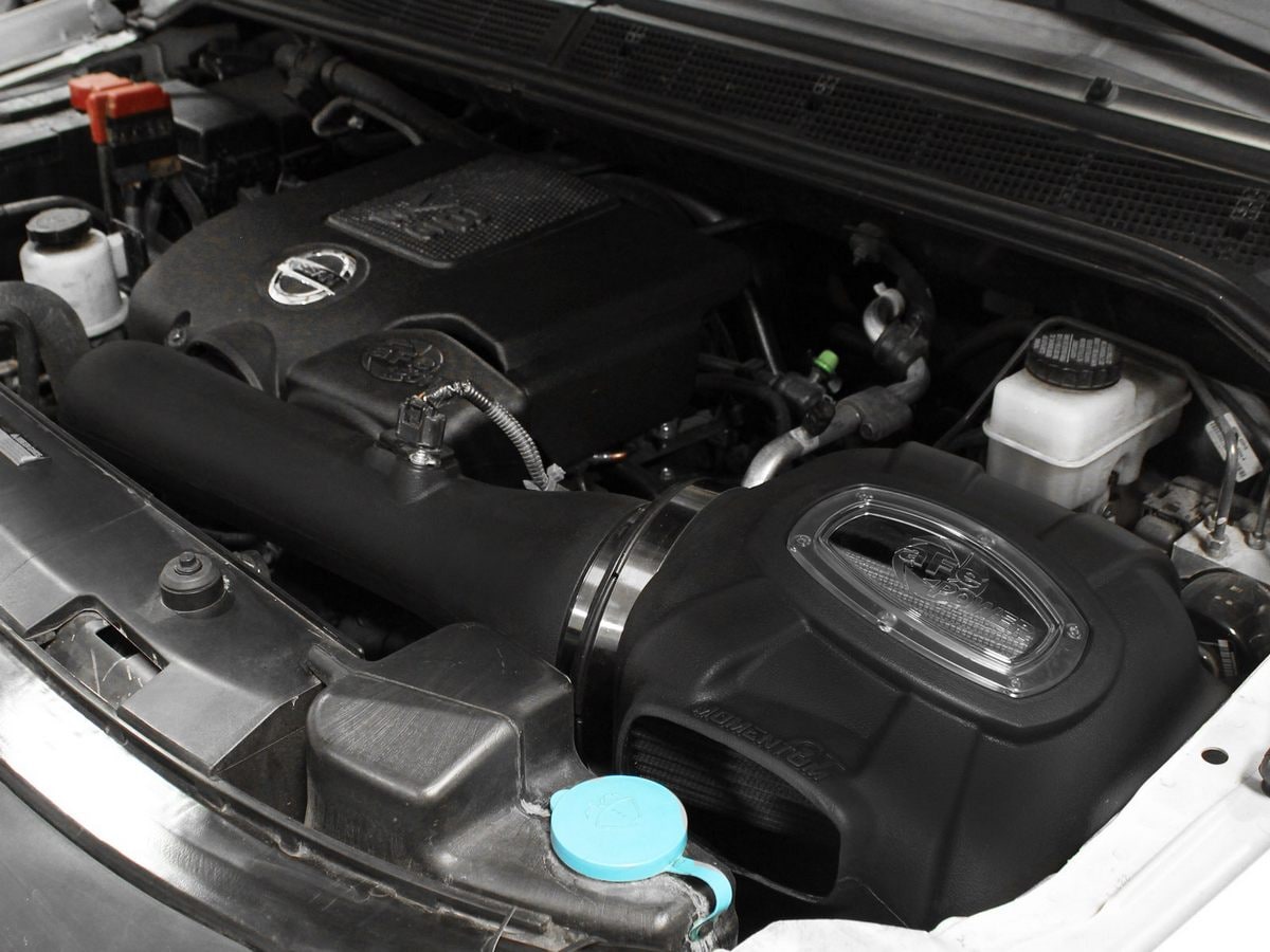 Система холодного впуска Momentum GT, с фильтром Pro DRY S для Nissan Titan 2004–2015 V8-5.6L, AFE Power — фото 7