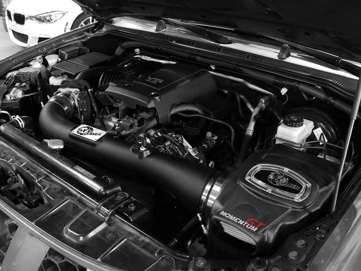 Система холодного впуска Momentum GT, с фильтром Pro DRY S для Nissan Frontier 2005–2019/Pathfinder 2005–2012/Xterra 2005–2015 V6-4.0L, AFE Power — фото 6