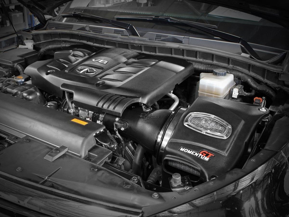 Система холодного впуска Momentum GT, с фильтром Pro DRY S для Nissan Armada 2017–2024/Nissan Patrol 2010–2024 (Y62)/Infiniti QX80 2014–2024/Infiniti QX56 2011–2013 V8-5.6L, AFE Power — фото 3