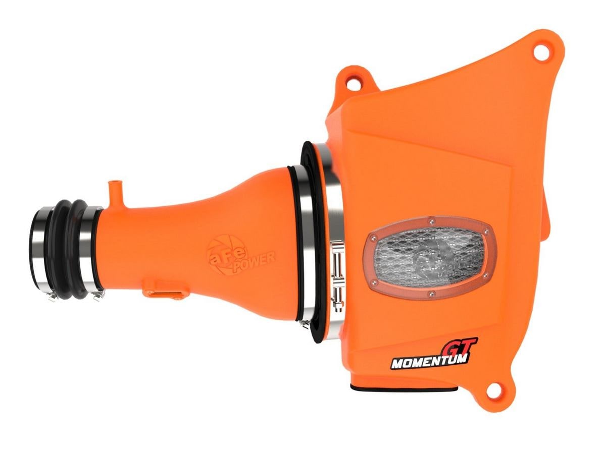 Система холодного впуска Momentum GT Orange Edition, с фильтром Pro DRY S для Nissan Armada 2017–2024/Nissan Patrol 2010–2024 (Y62)/Infiniti QX80 2014–2024/Infiniti QX56 2011–2013 V8-5.6L, AFE Power — фото 6