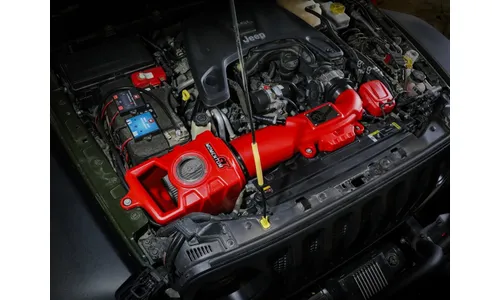 Система холодного впуска Momentum GT Red Edition, с фильтром Pro DRY S для Jeep Wrangler (JL)/Gladiator (JT) 2018–2026 V6-3.6L, AFE Power — фото 3