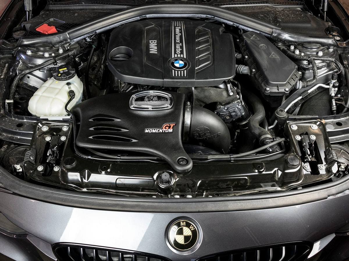 Система холодного впуска Momentum GT, с фильтром Pro DRY S для BMW 328d (F30/31) 2014–2018 L4-2.0L (td) N47, AFE Power — фото 7