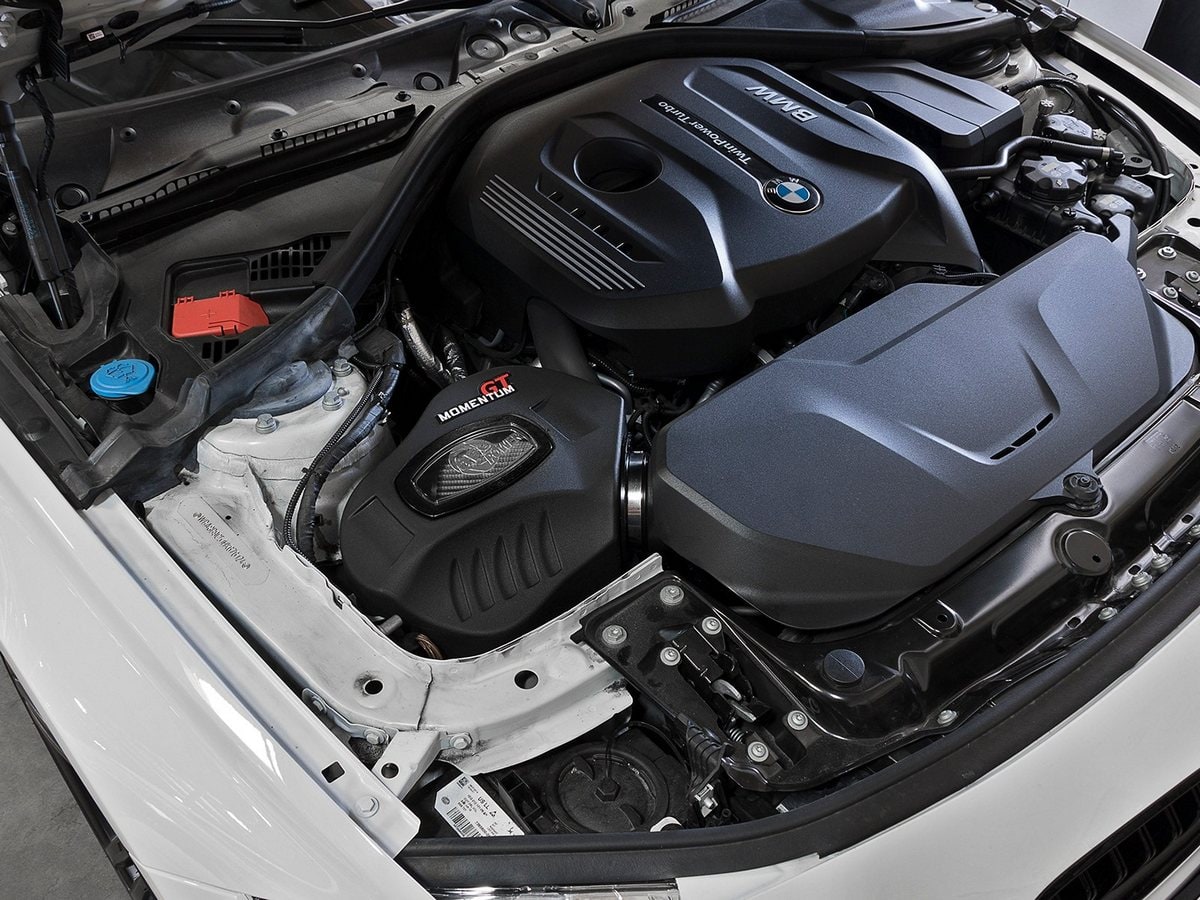 Система холодного впуска Momentum GT, с фильтром Pro DRY S для BMW 330i/430i (F3X) 2016–2020 L4-2.0L (t) B46/B48, AFE Power — фото 2