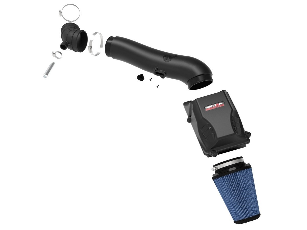 Система холодного впуска Rapid Induction, с фильтром Pro 5R для Jeep Wrangler (JL)/Gladiator (JT) 2020–2023 V6-3.0L (td) EcoDiesel, AFE Power — фото 2