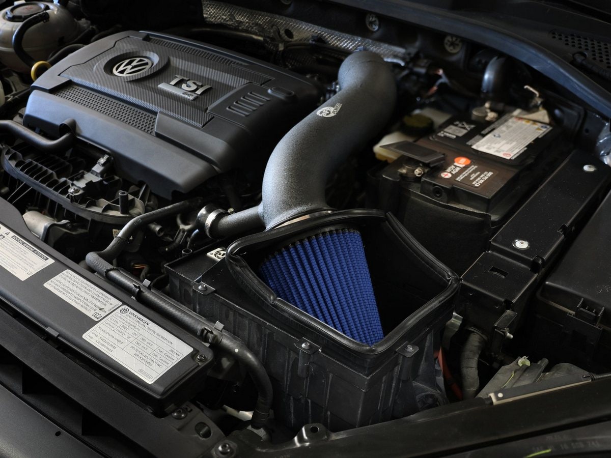 Система холодного впуска Rapid Induction, с фильтром Pro 5R для Volkswagen GTI (MKVII) 2015–2021 L4-2.0L (t), AFE Power — фото 3