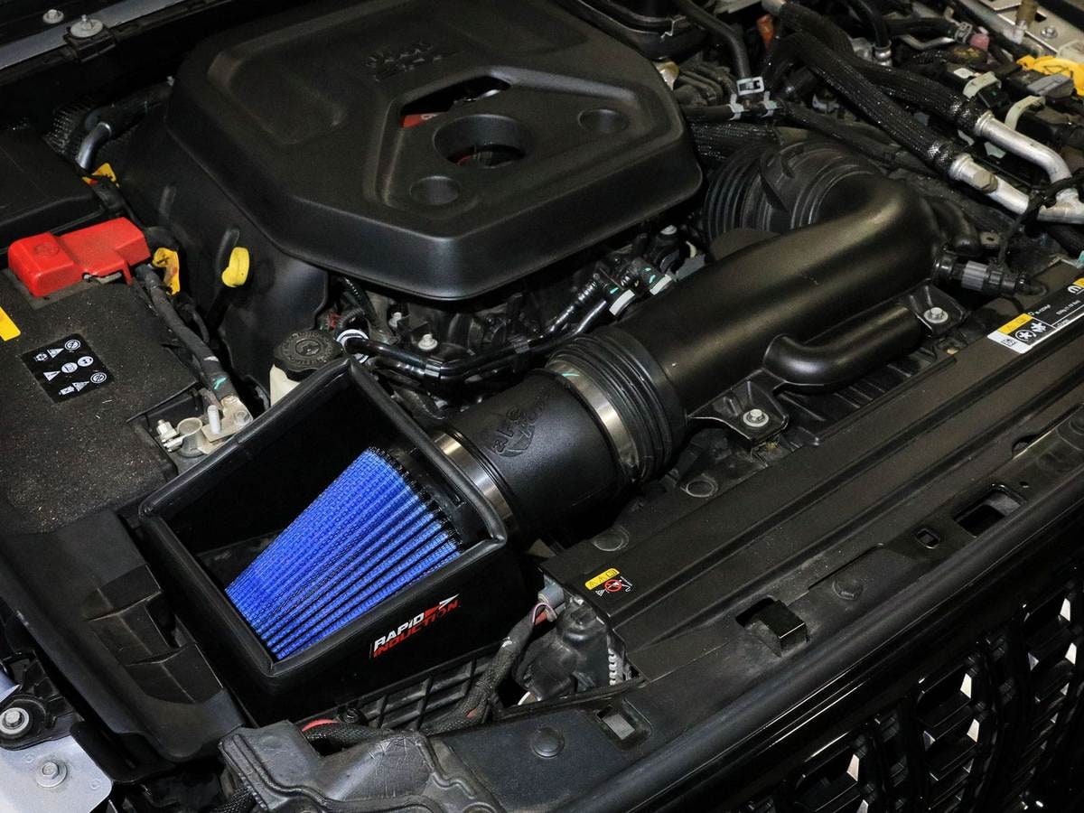 Система холодного впуска Rapid Induction, с фильтром Pro 5R для Jeep Wrangler (JL) 2024–2026 L4-2.0L (t), AFE Power — фото 3