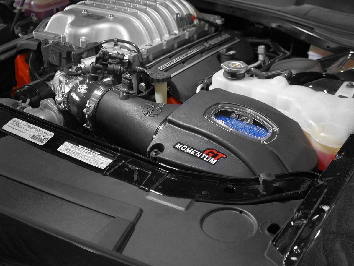 Система холодного впуска Momentum GT, с двумя фильтрами для Dodge Challenger/Charger SRT Hellcat 2015–2016 V8-6.2L (sc), AFE Power — фото 2