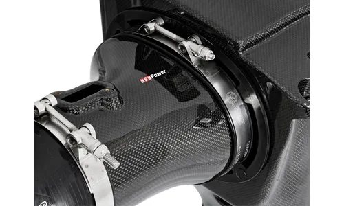 Система холодного впуска Black Series Momentum из углепластика, с двумя фильтрами для Dodge Challenger/Charger SRT Hellcat 2015–2016 V8-6.2L (sc) HEMI, AFE Power — фото 4