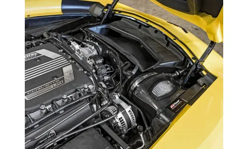 Система холодного впуска Black Series Momentum из углепластика, с двумя фильтрами для Chevrolet Corvette Z06 (C7) 2015–2019 V8-6.2L (sc), AFE Power — фото 2