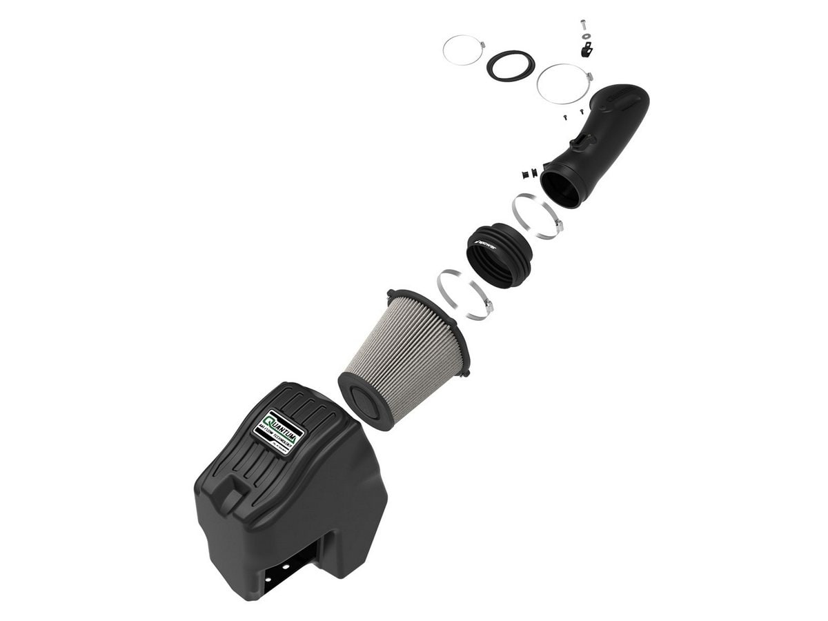 Система холодного впуска Quantum, с фильтром Pro DRY S для Ford Diesel Trucks 2011–2016 V8-6.7L (td), AFE Power — фото 2
