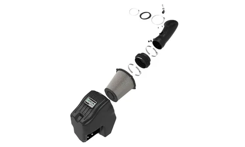 Система холодного впуска Quantum, с фильтром Pro DRY S для Ford Diesel Trucks 2011–2016 V8-6.7L (td), AFE Power — фото 2