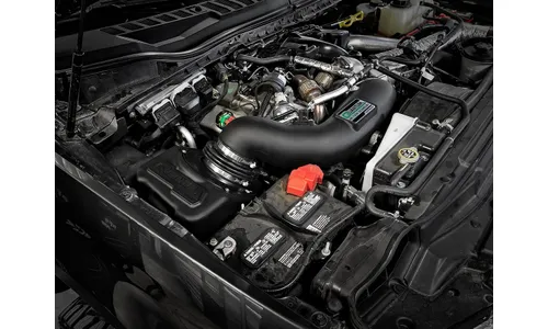Система холодного впуска Quantum, с фильтром Pro DRY S для Ford Diesel Trucks 2017–2019 V8-6.7L (td), AFE Power — фото 3