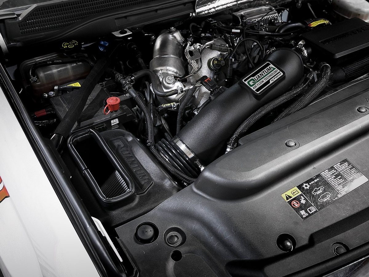 Система холодного впуска Quantum, с фильтром Pro DRY S для Chevrolet/GMC Diesel Trucks 2017–2019 V8-6.6L (td) L5P, AFE Power — фото 3