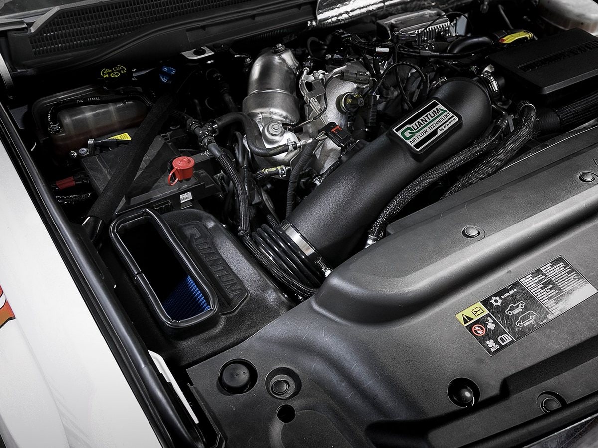 Система холодного впуска Quantum, с фильтром Pro 5R для Chevrolet/GMC Diesel Trucks 2017–2019 V8-6.6L (td) L5P, AFE Power — фото 3