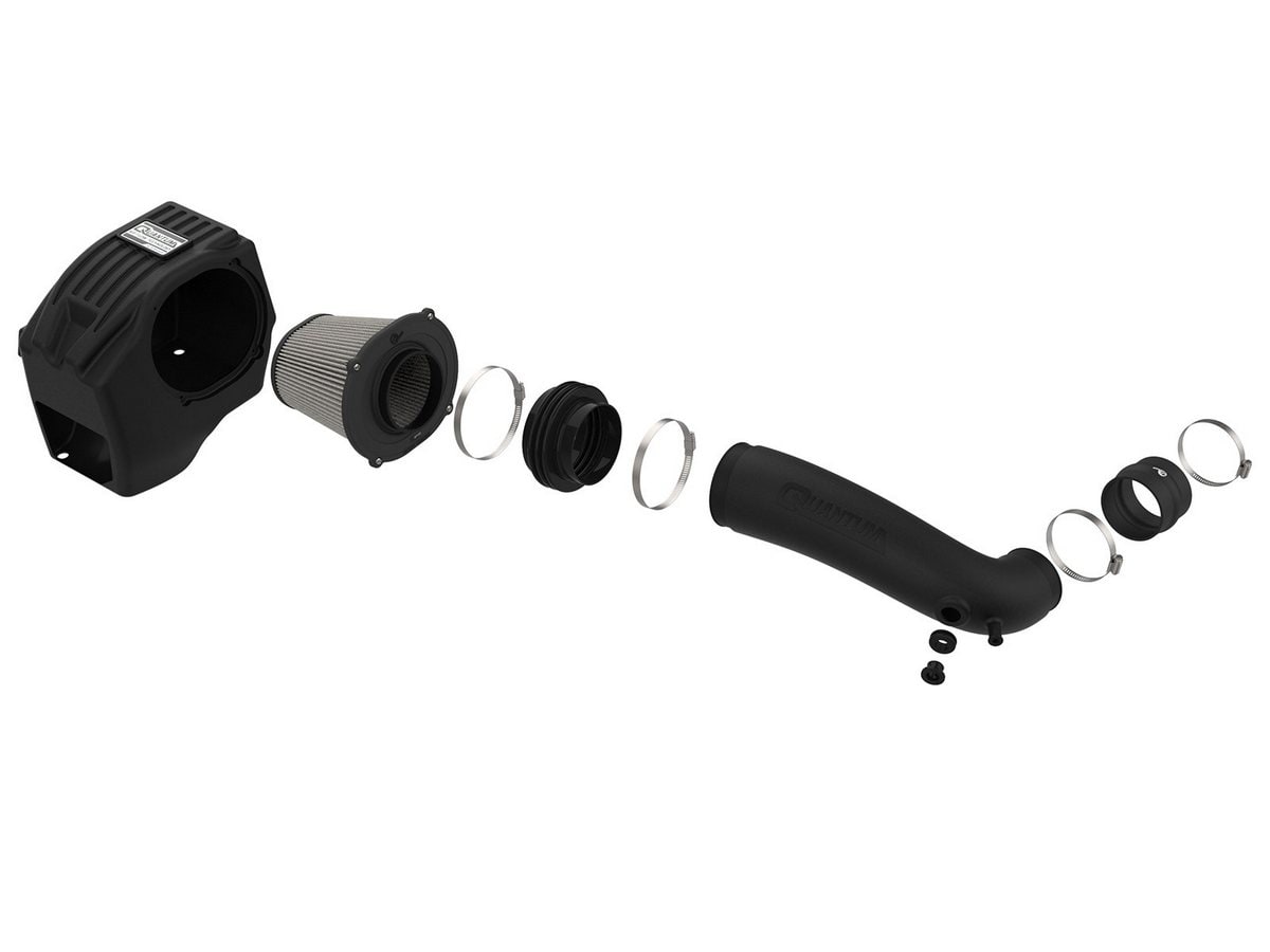 Система холодного впуска Quantum, с фильтром Pro DRY S для Dodge RAM 1500 2003–2008 V8-5.7L HEMI, AFE Power — фото 2