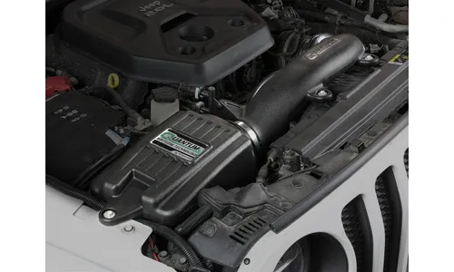 Система холодного впуска Quantum, с фильтром Pro DRY S для Jeep Wrangler (JL) 2018–2023 L4-2.0L (t), AFE Power — фото 3