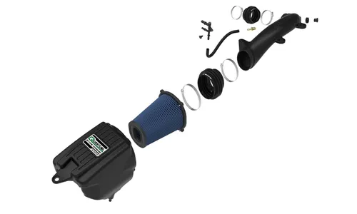 Система холодного впуска Quantum, с фильтром Pro 5R для Jeep Wrangler (JL) 2018–2023 L4-2.0L (t), AFE Power — фото 2