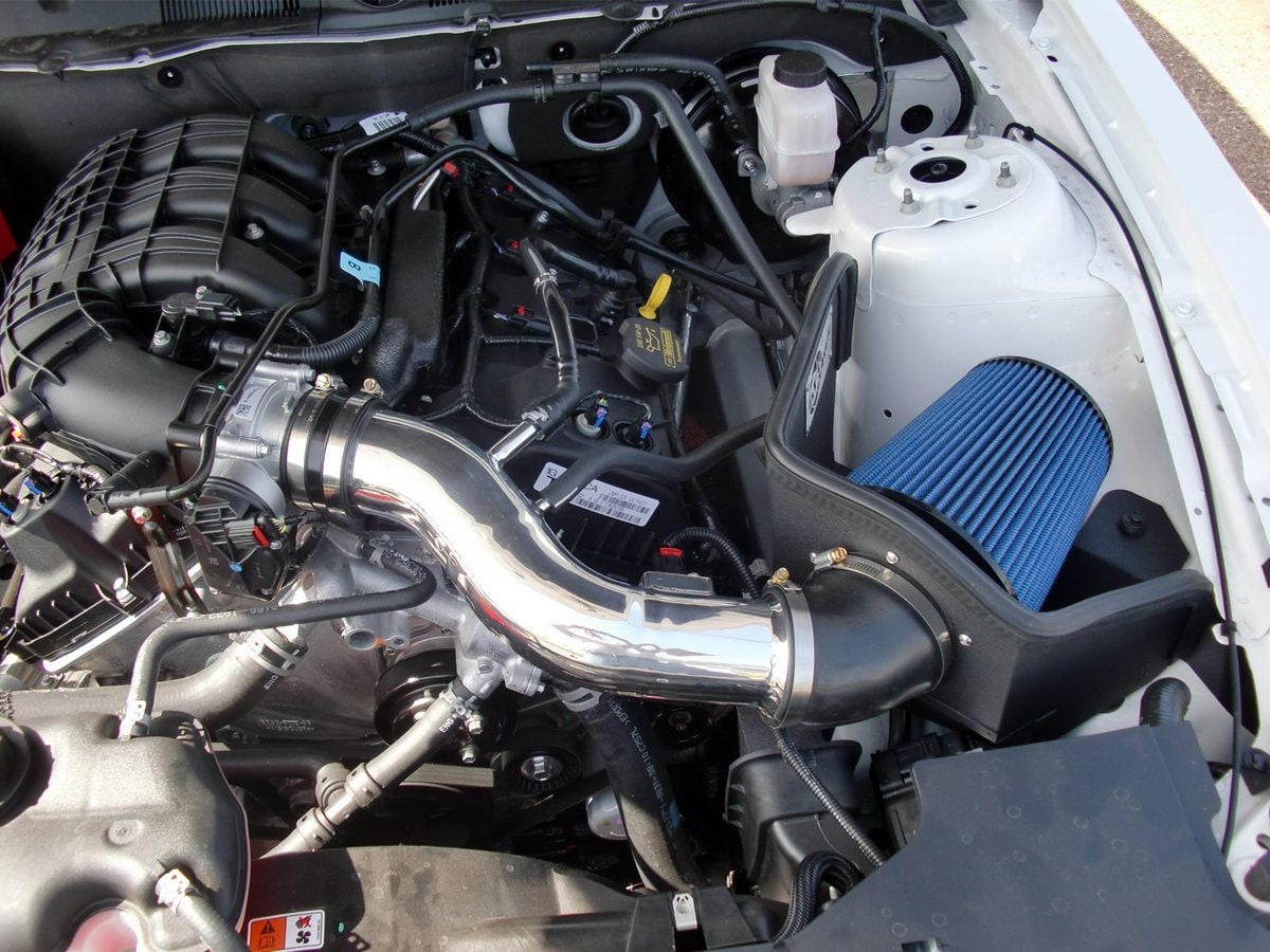 Система холодного впуска Magnum FORCE Stage-2, с фильтром Pro 5R для Ford Mustang 2011–2014 V6-3.7L, AFE Power — фото 7
