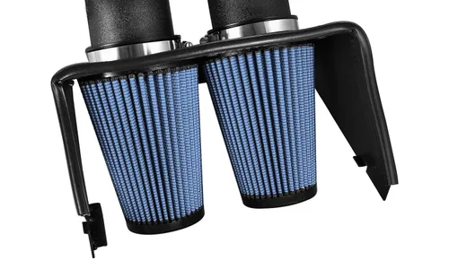 Система холодного впуска Rapid Induction Dual 3-1/2 IN, с фильтром Pro 5R, два патрубка 88,9 мм (3,5 дюйма) для Ford F-150 2015–2026 V6-2.7L (tt)/ 2015–2016 V6-3.5L (tt), AFE Power — фото 5