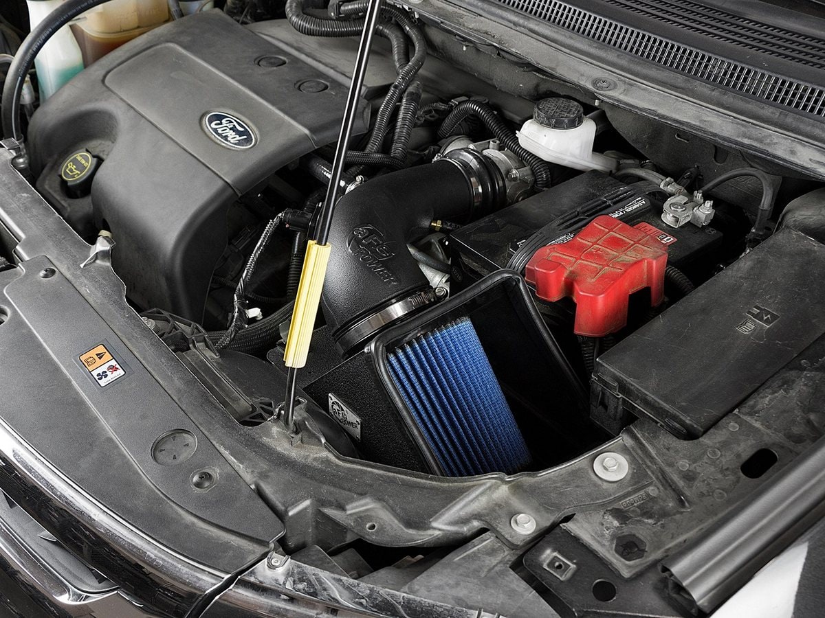 Система холодного впуска Rapid Induction, с фильтром Pro 5R для Ford Edge/Explorer 2011–2017 V6-3.5L, AFE Power — фото 6