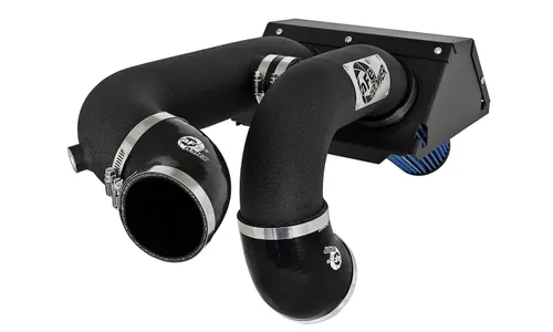 Система холодного впуска Rapid Induction 'Super Raptor' Dual 3-1/2 IN, с фильтром Pro 5R, два патрубка 88,9 мм (3,5 дюйма) для Ford F-150/Raptor 2017–2020 V6-3.5L (tt)/Expedition 2018–2021 V6-3.5L (tt), AFE Power — фото 5