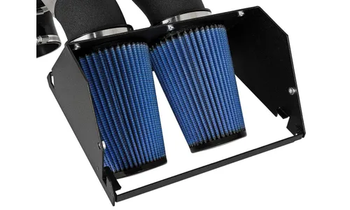 Система холодного впуска Rapid Induction 'Super Raptor' Dual 3-1/2 IN, с фильтром Pro 5R, два патрубка 88,9 мм (3,5 дюйма) для Ford F-150/Raptor 2017–2020 V6-3.5L (tt)/Expedition 2018–2021 V6-3.5L (tt), AFE Power — фото 7